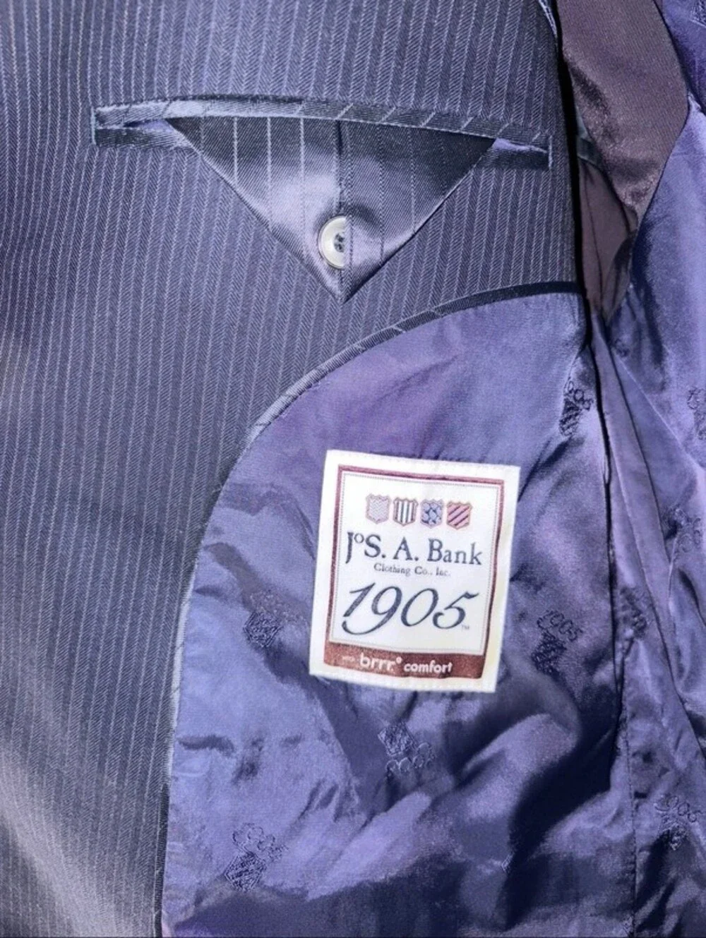 Jos. A. Bank 1905 Collection Slim Fit Suit with brrr° Comfort, 46L / 40W